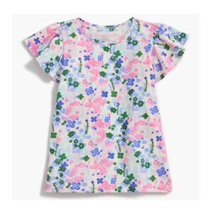 Crewcuts Floral Flutter-Sleeve Tee